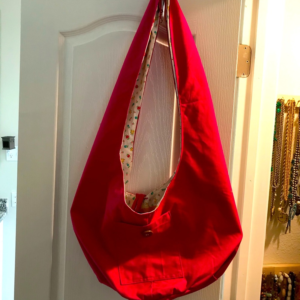 Handmade over-the-shoulder bag
